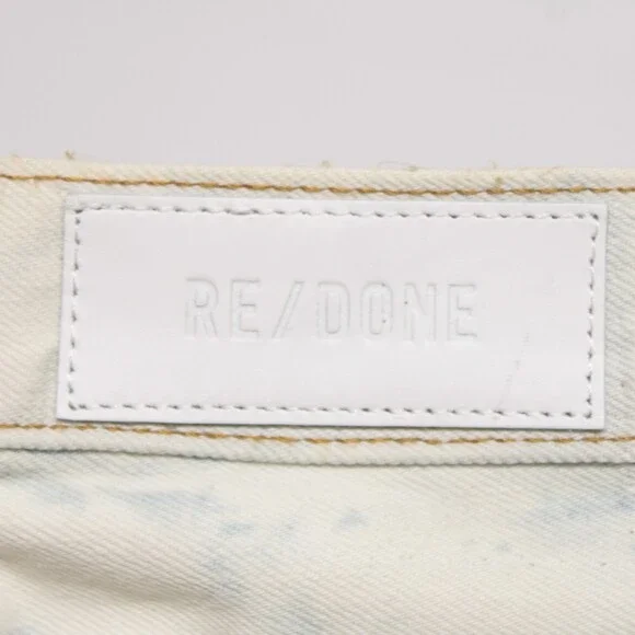 Re/Done NWD Jeans Size 26 US 90s High Rise Loose Sunbleached Off-White / Blue